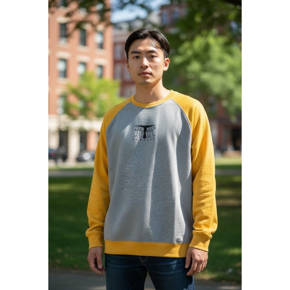 krooked skateboard faces pullover crewneck sweatshirt